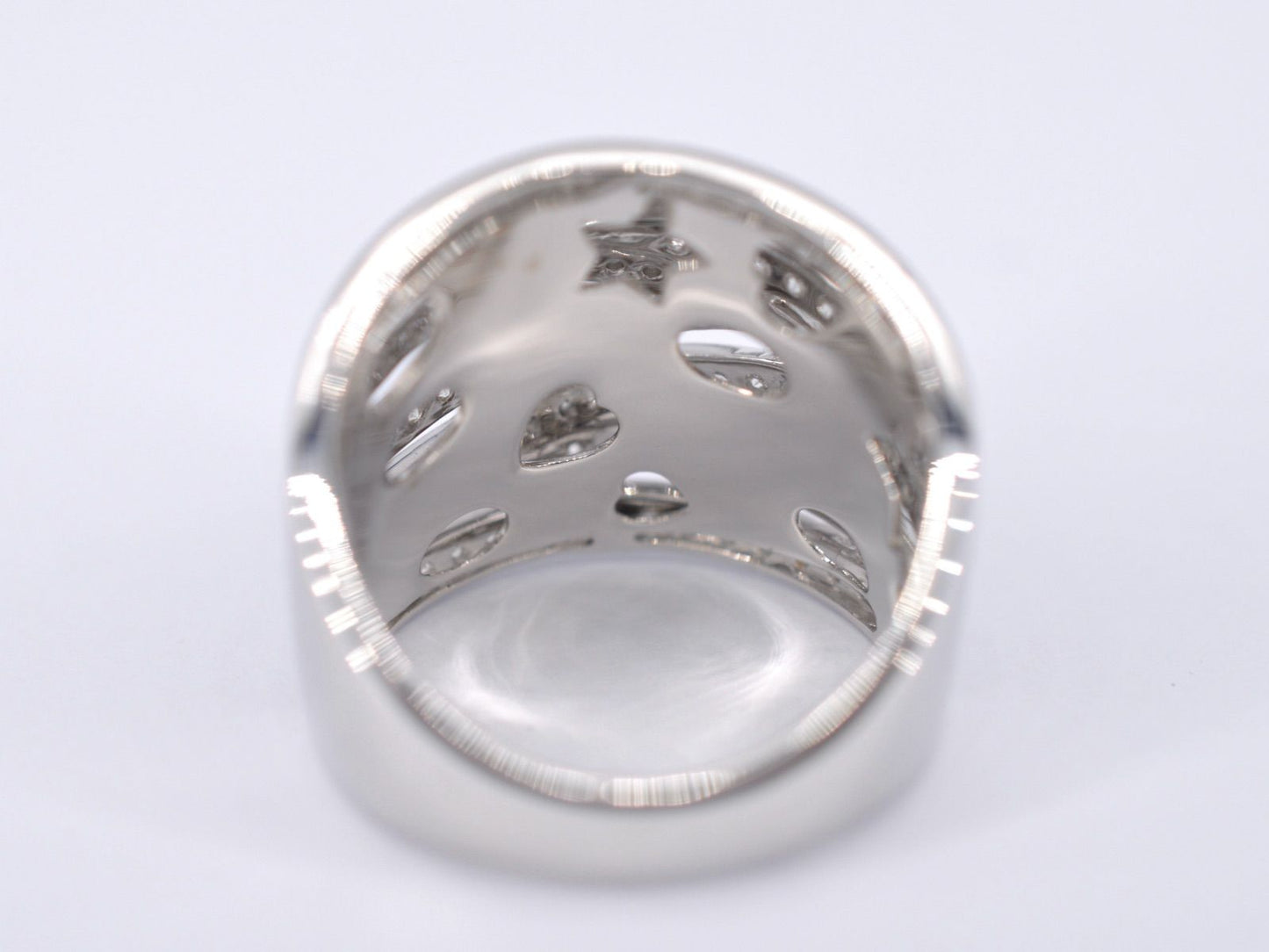 Witgouden design ring met briljanten diamanten 2176-5