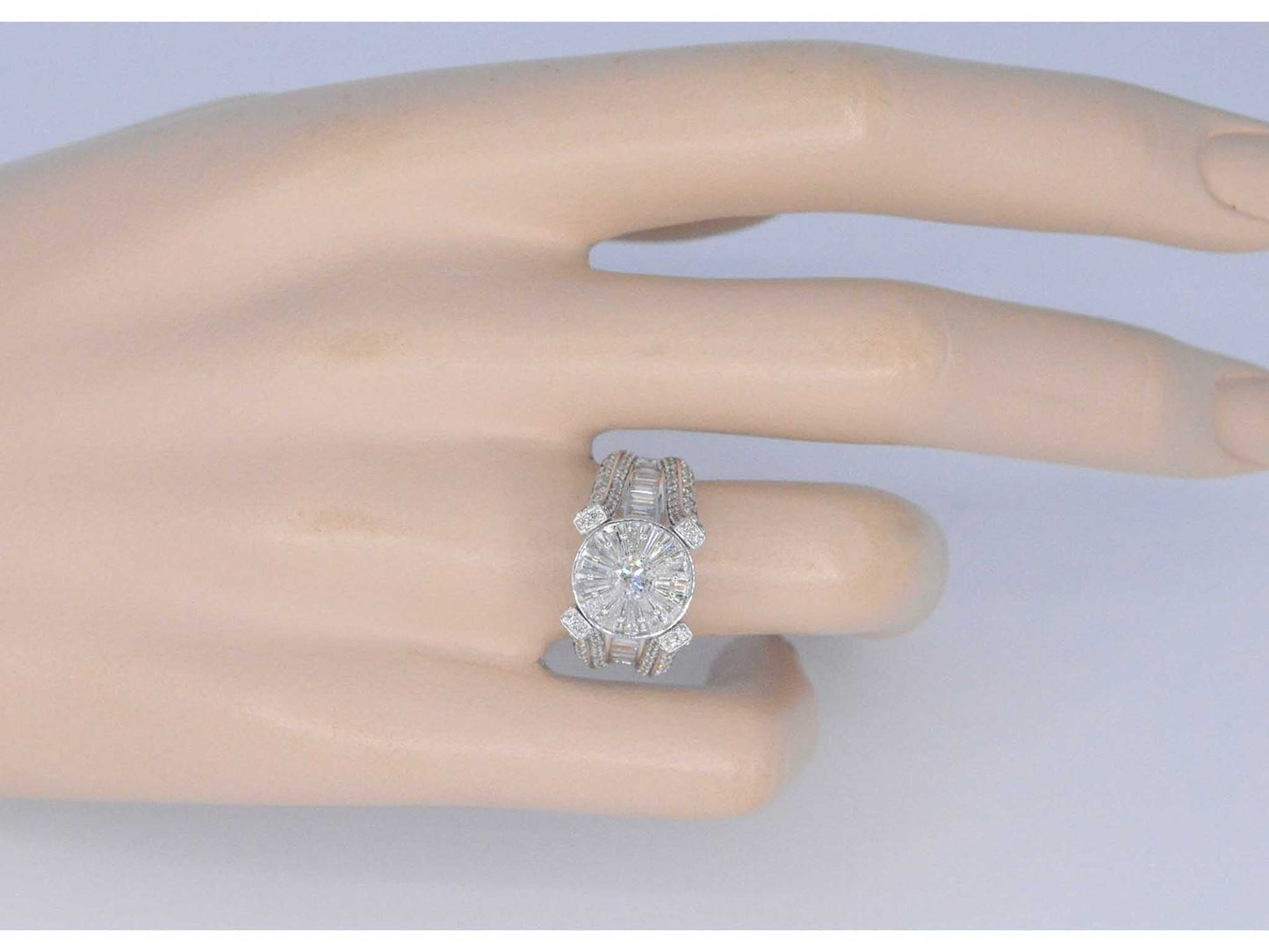 Witgouden ring met diamant 2.50 carat 2186-1