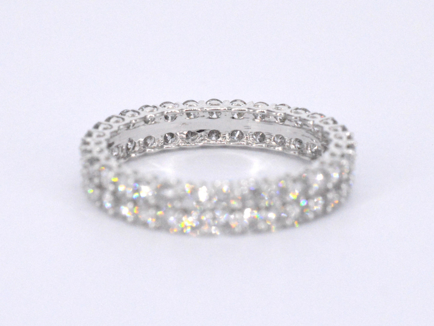 Witgouden eternity ring met diamanten 2208-8