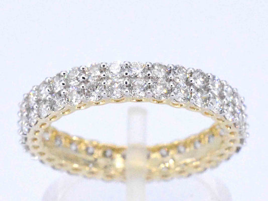 Gouden eternity ring met diamanten
