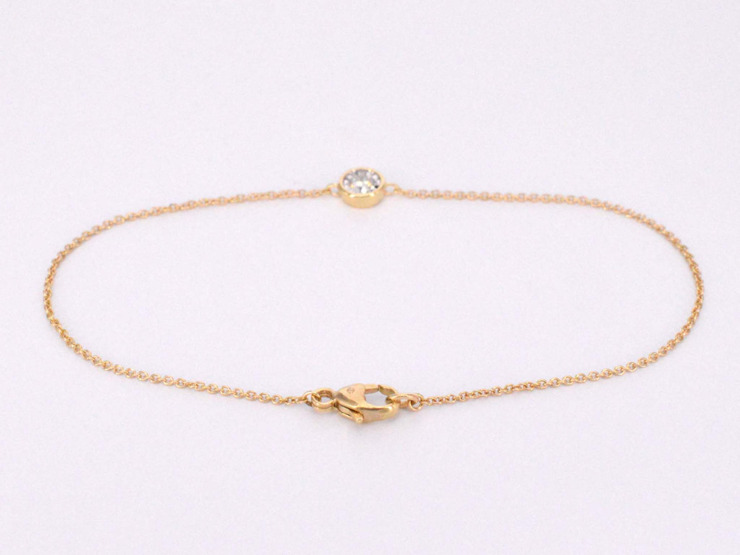 Gouden armband met diamant 0.10 carat