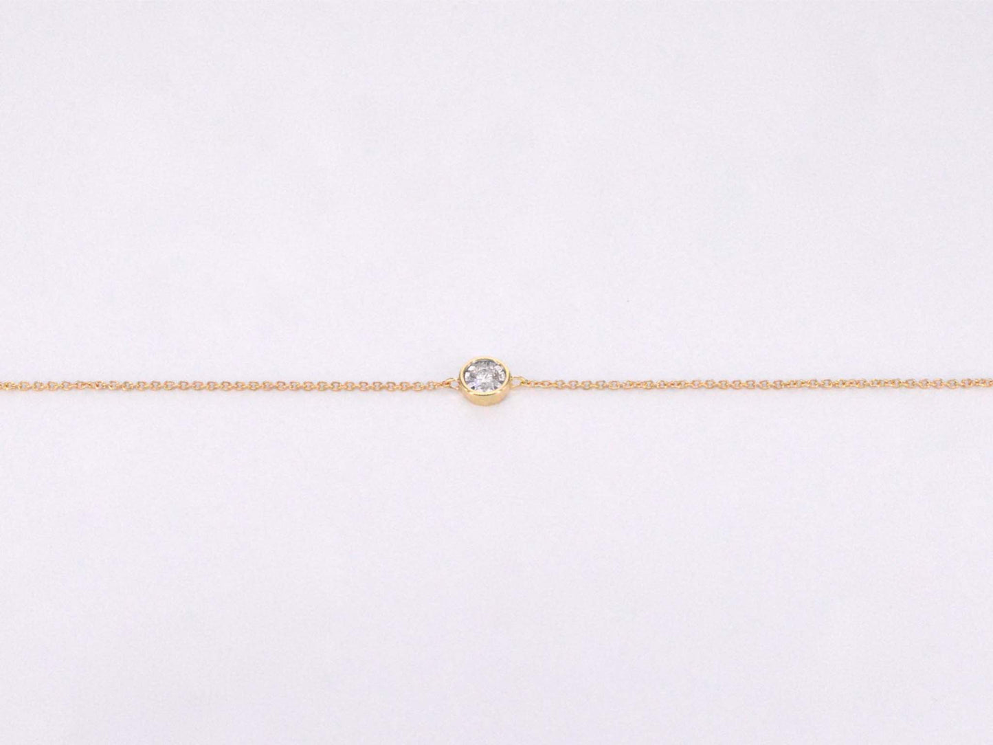 Gouden armband met diamant 0.10 carat