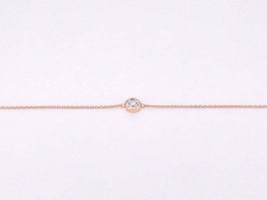 Rosegouden armband met diamant 0.10 carat