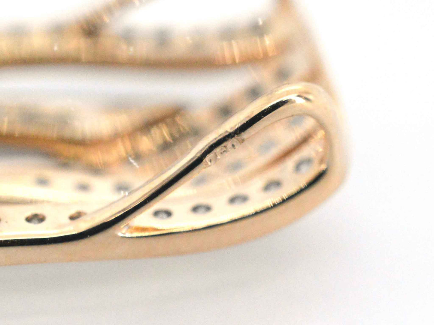 Rosegouden design hanger met briljanten diamanten