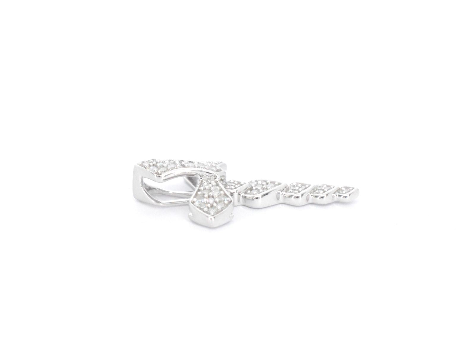 Witgouden hanger met diamanten 2336-3