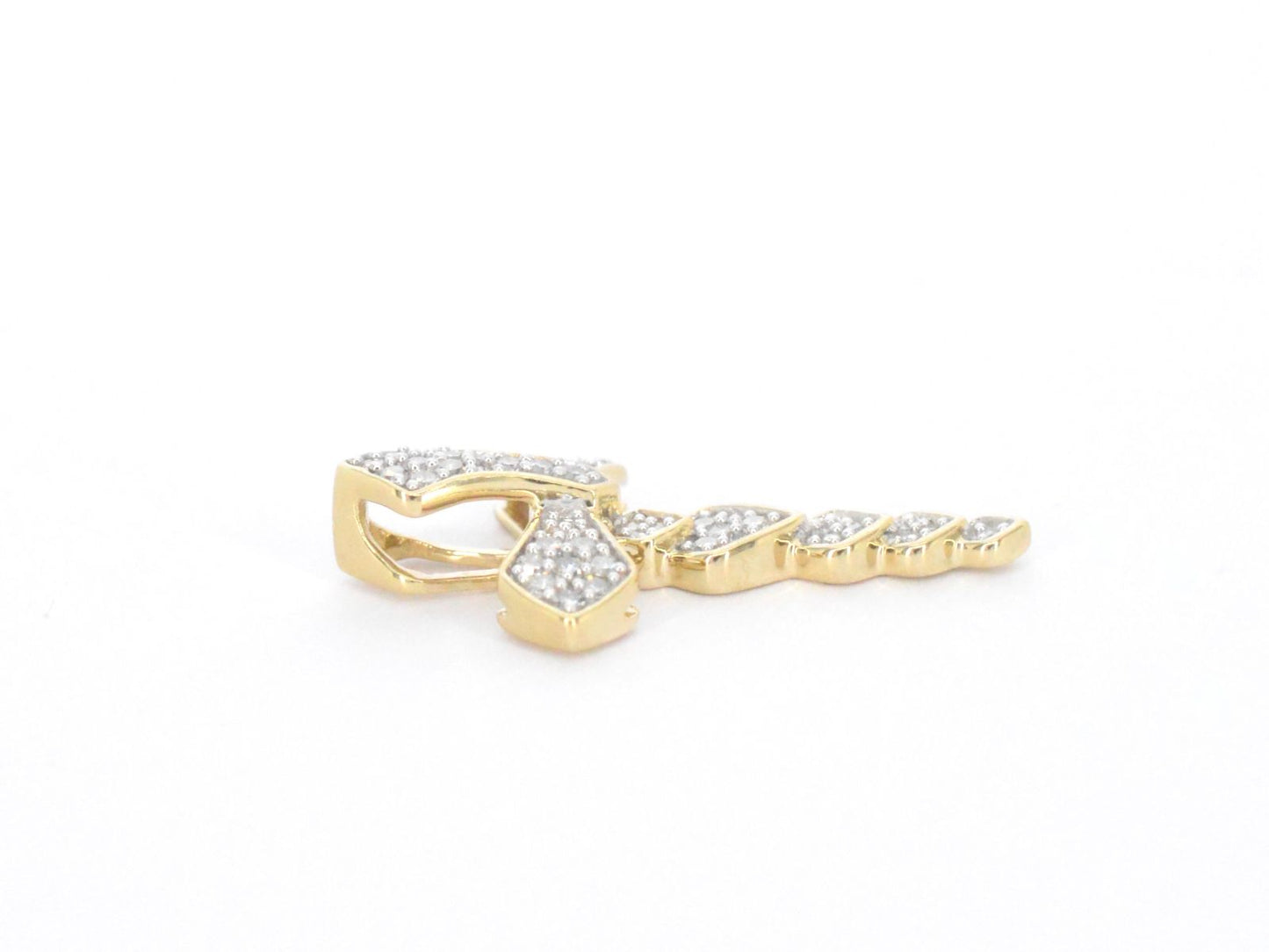 Gouden hanger met diamanten