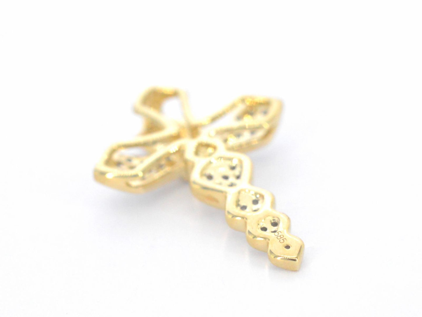 Gouden hanger met diamanten