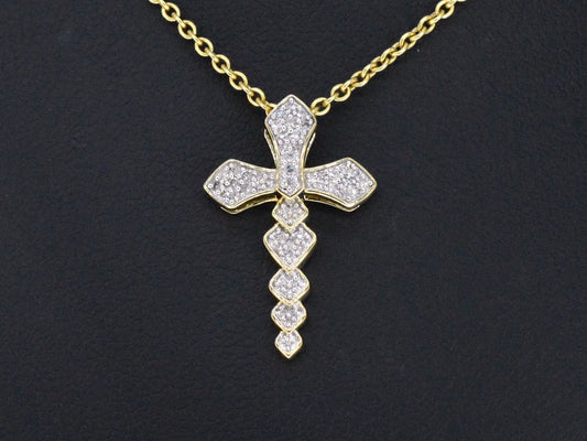 Gouden hanger met diamanten