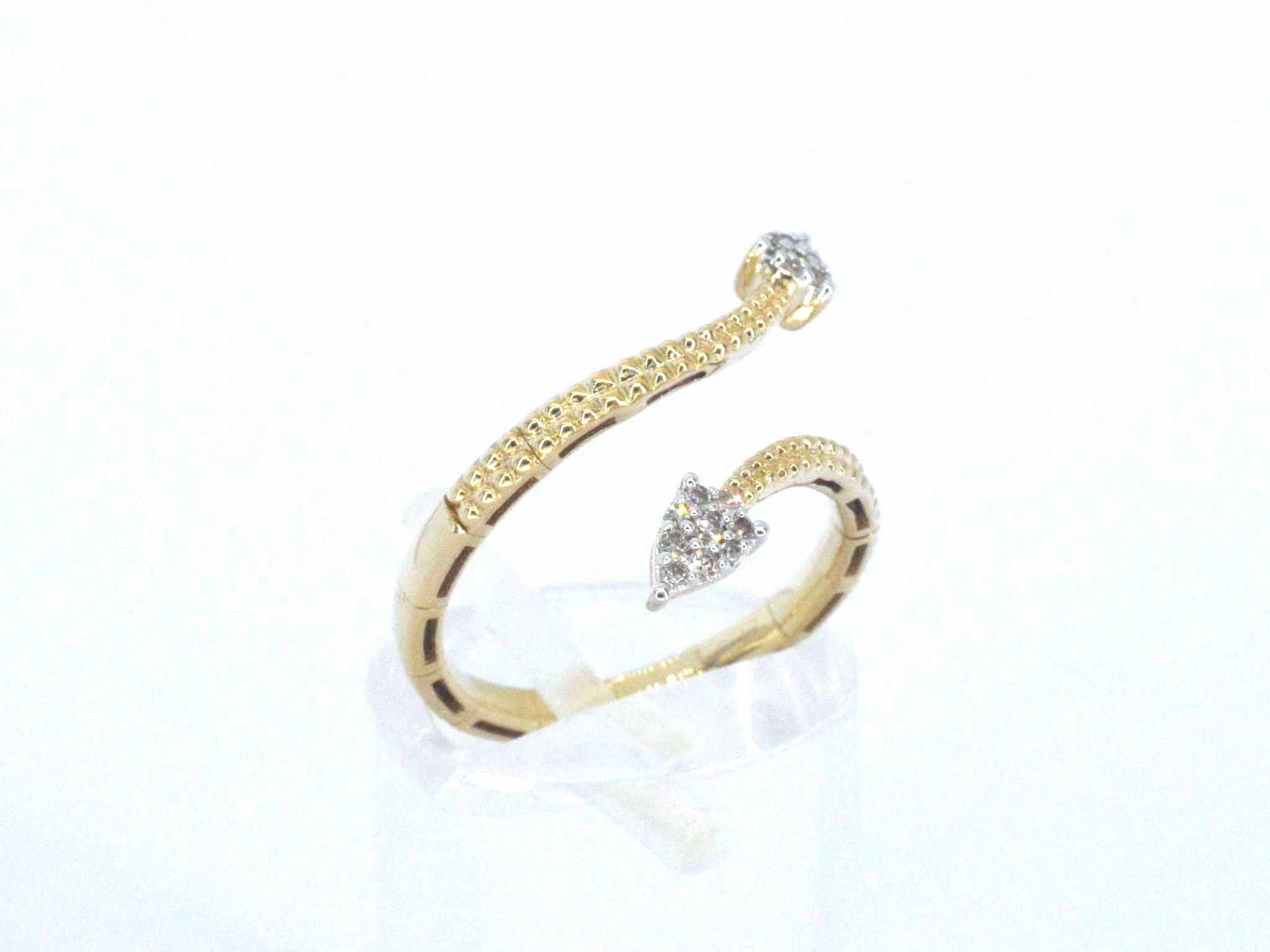 Gouden design ring met natuurlijke diamanten