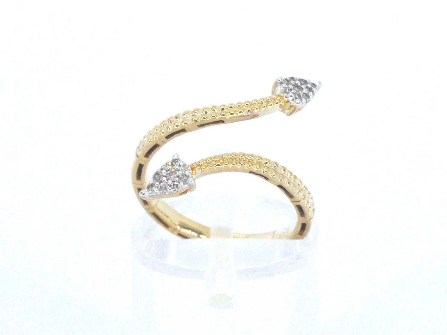 Gouden design ring met natuurlijke diamanten