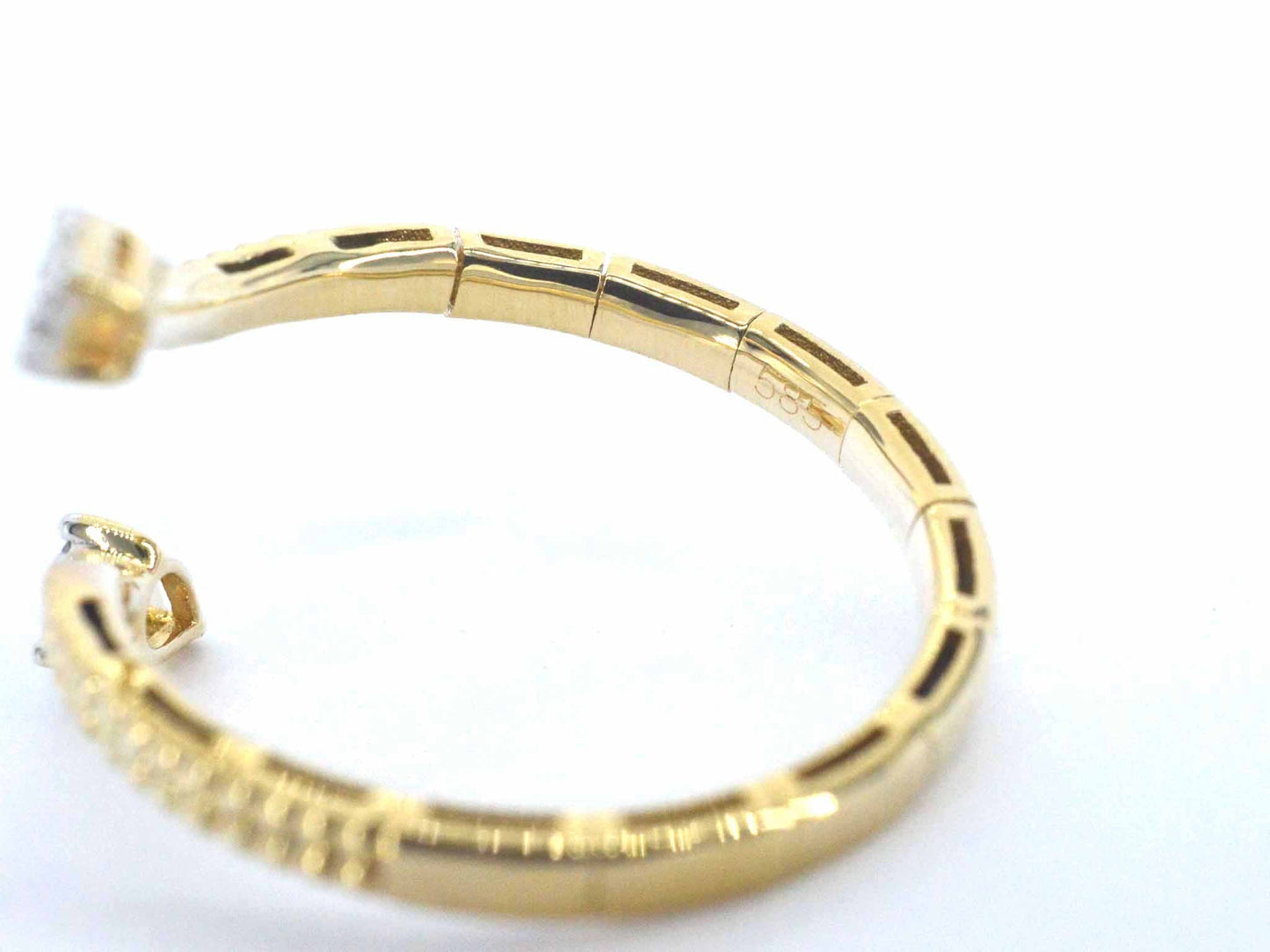 Gouden design ring met natuurlijke diamanten