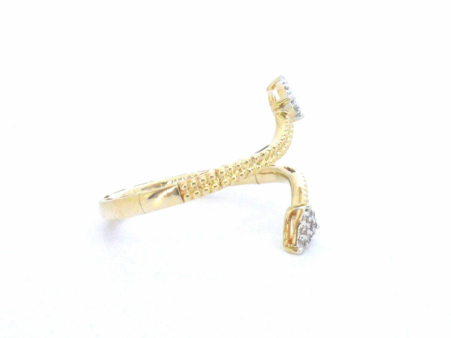 Gouden design ring met natuurlijke diamanten