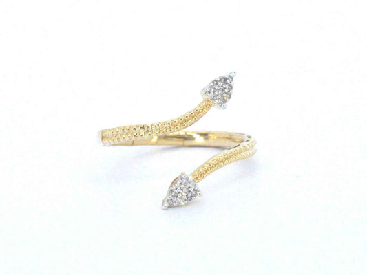 Gouden design ring met natuurlijke diamanten