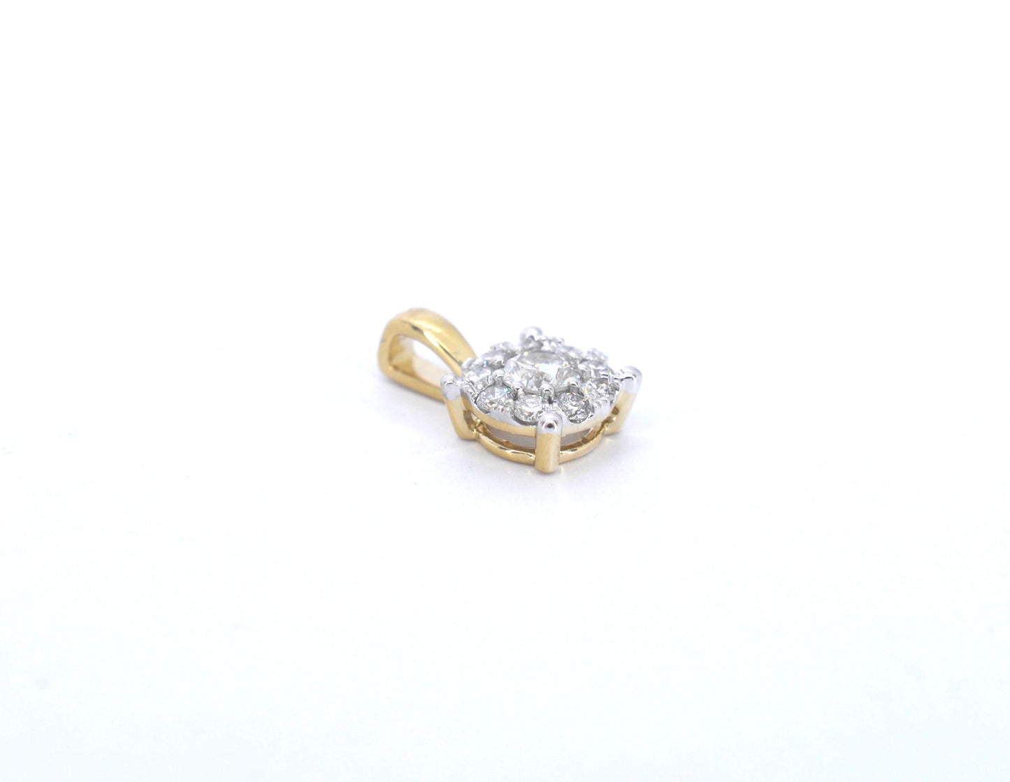 Gouden hanger met diamanten