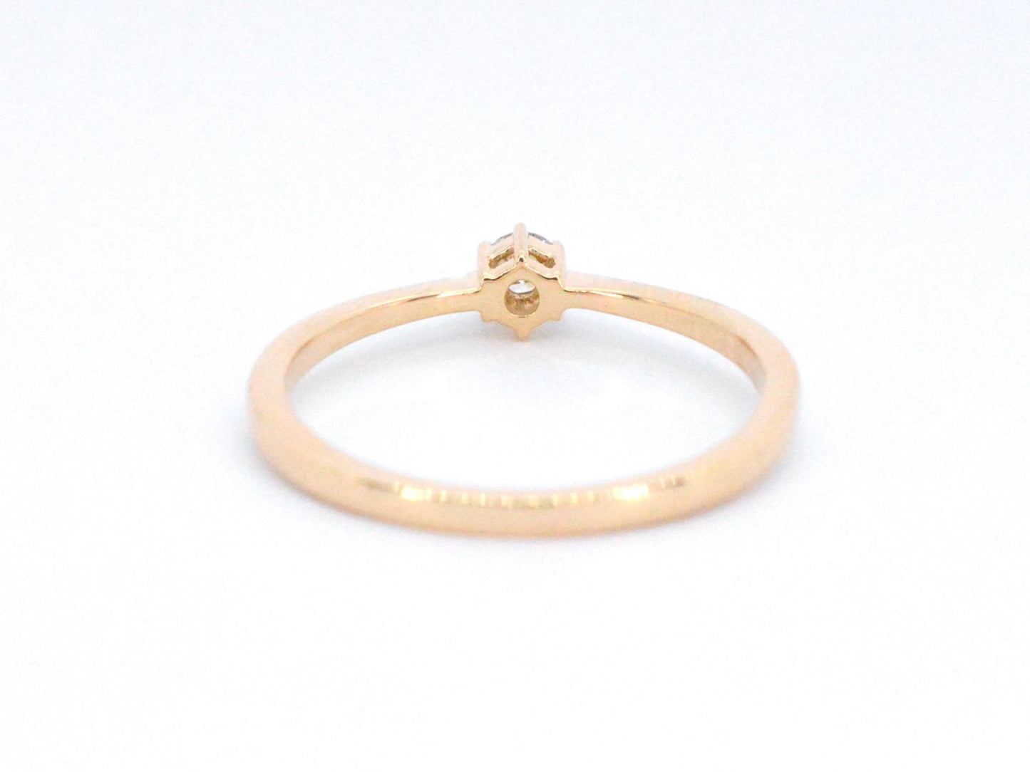 Gouden ring solitaire met een briljant geslepen diamant 2503-5