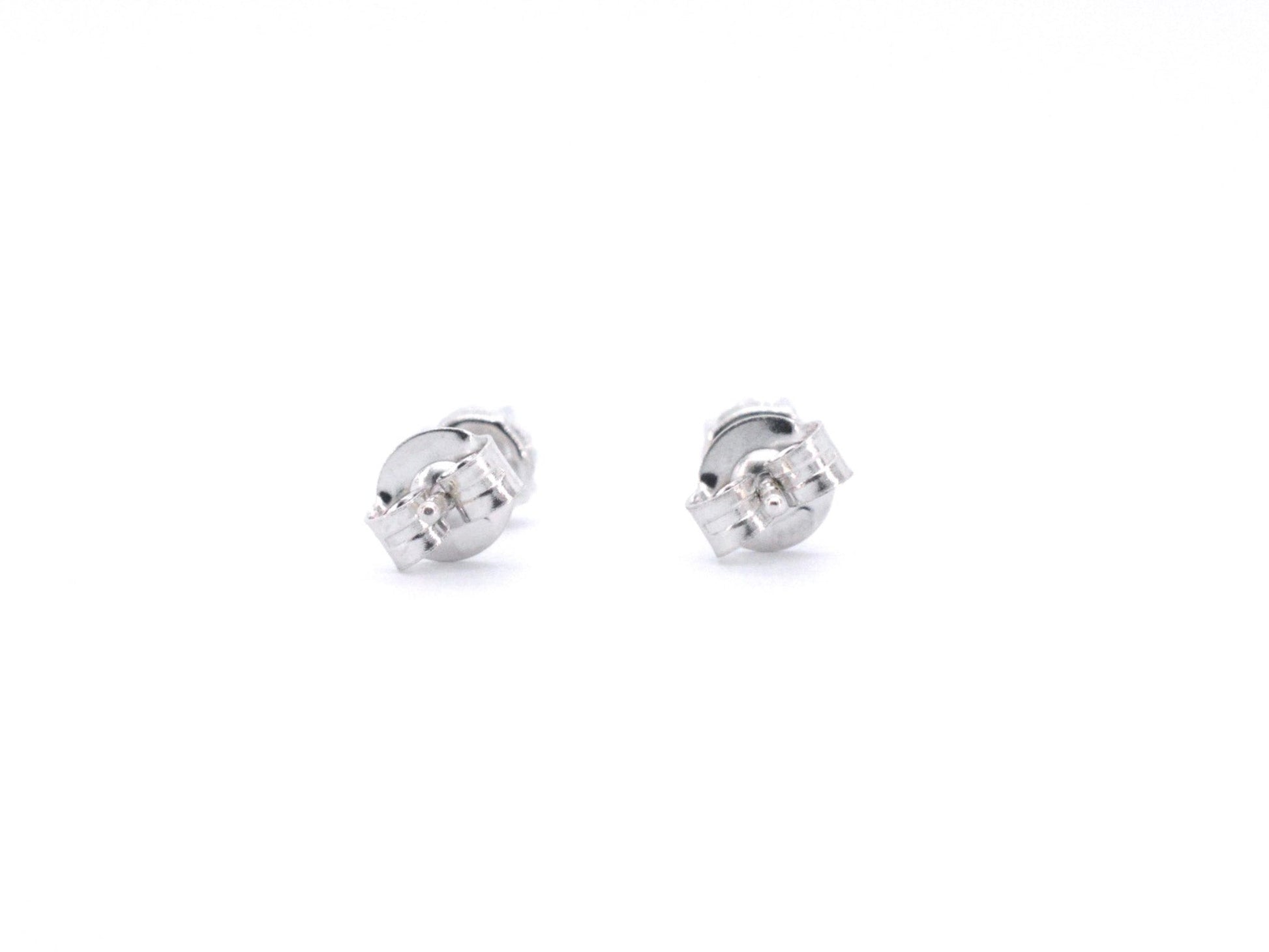 Witgouden oorbellen met diamant 2509-5