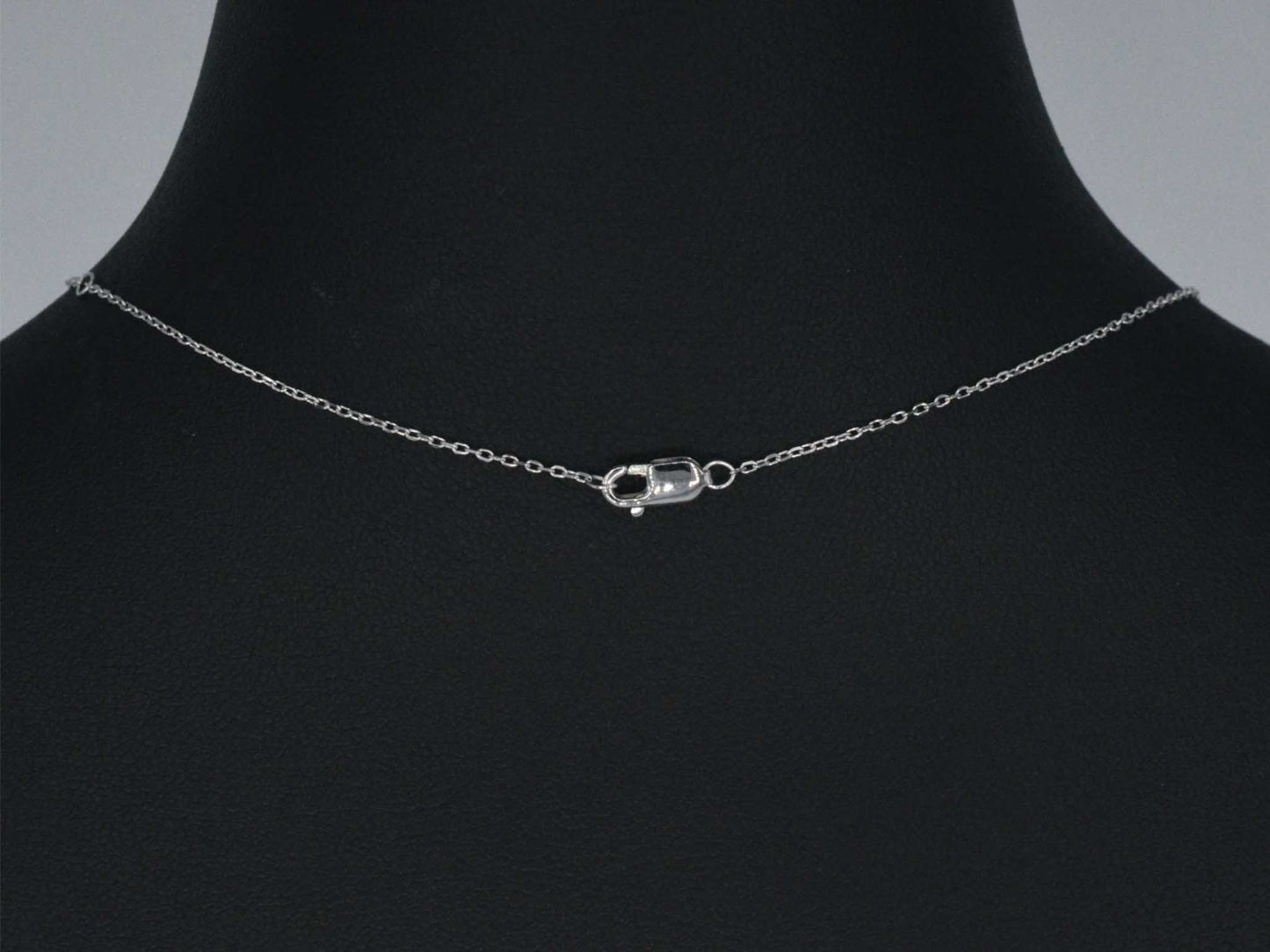 Witgouden hanger met diamant