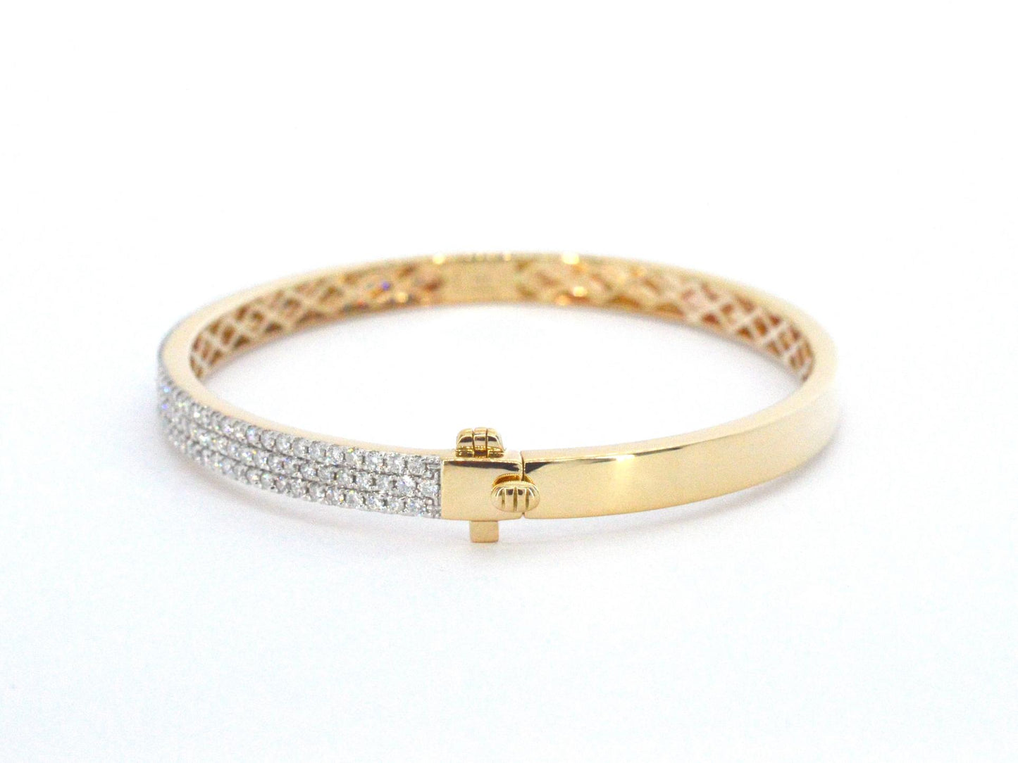 Gouden vaste armband met briljant geslepen diamant 2521-3