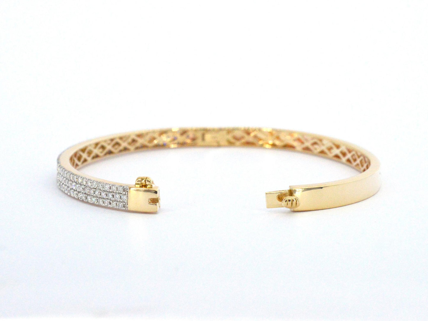 Gouden vaste armband met briljant geslepen diamant 2521-4