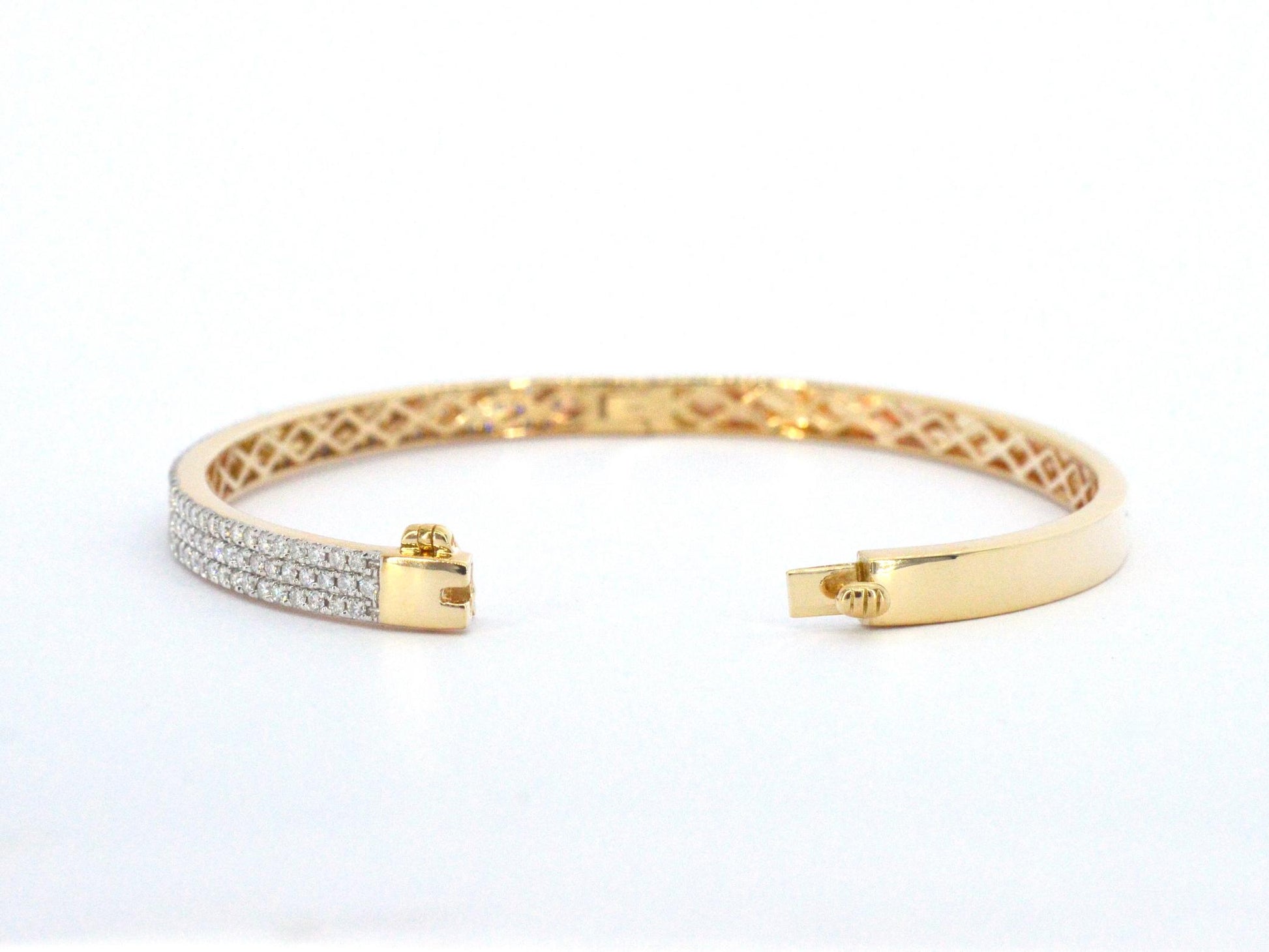 Gouden vaste armband met briljant geslepen diamant 2521-4