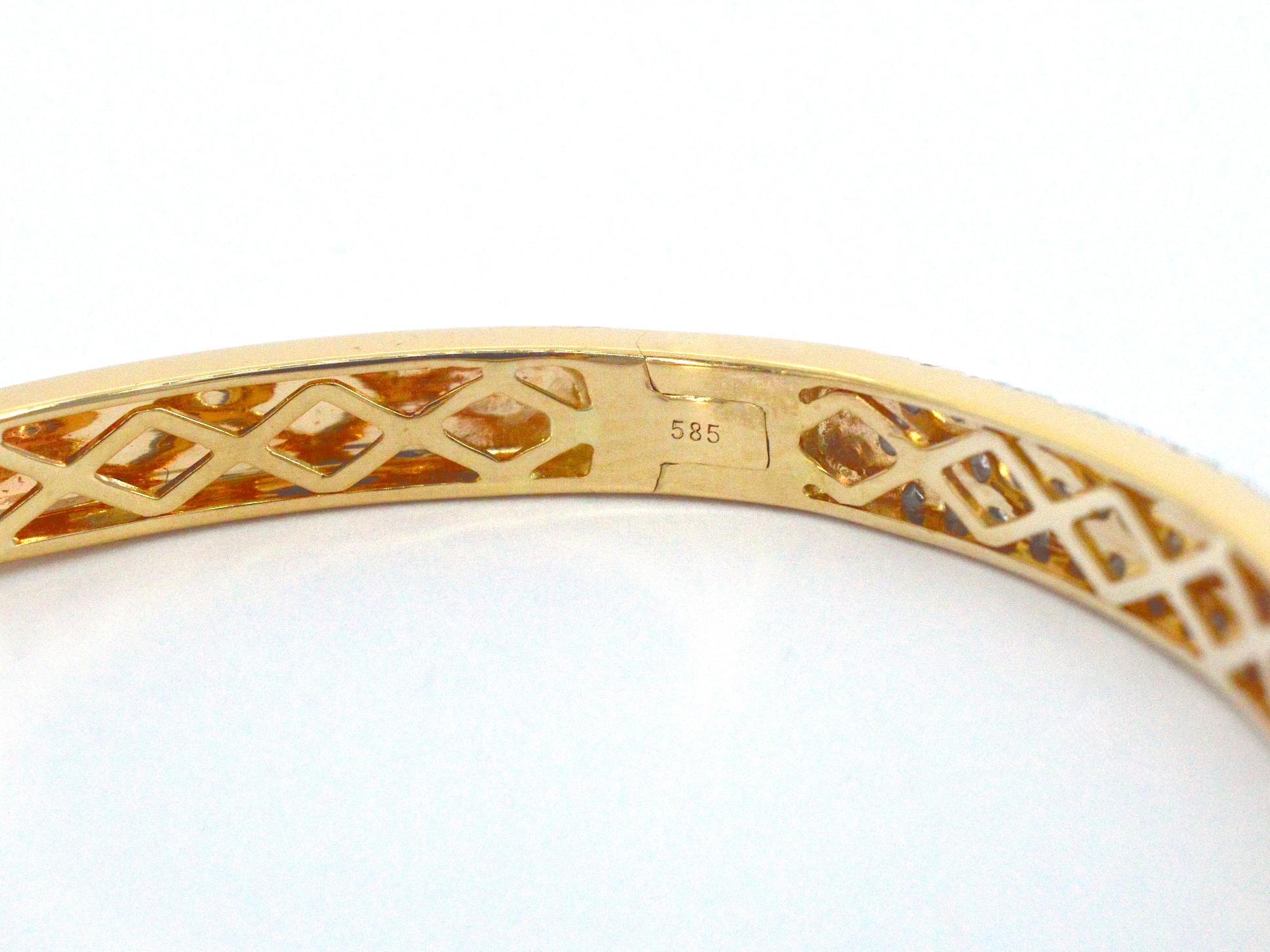 Gouden vaste armband met briljant geslepen diamant 2521-5