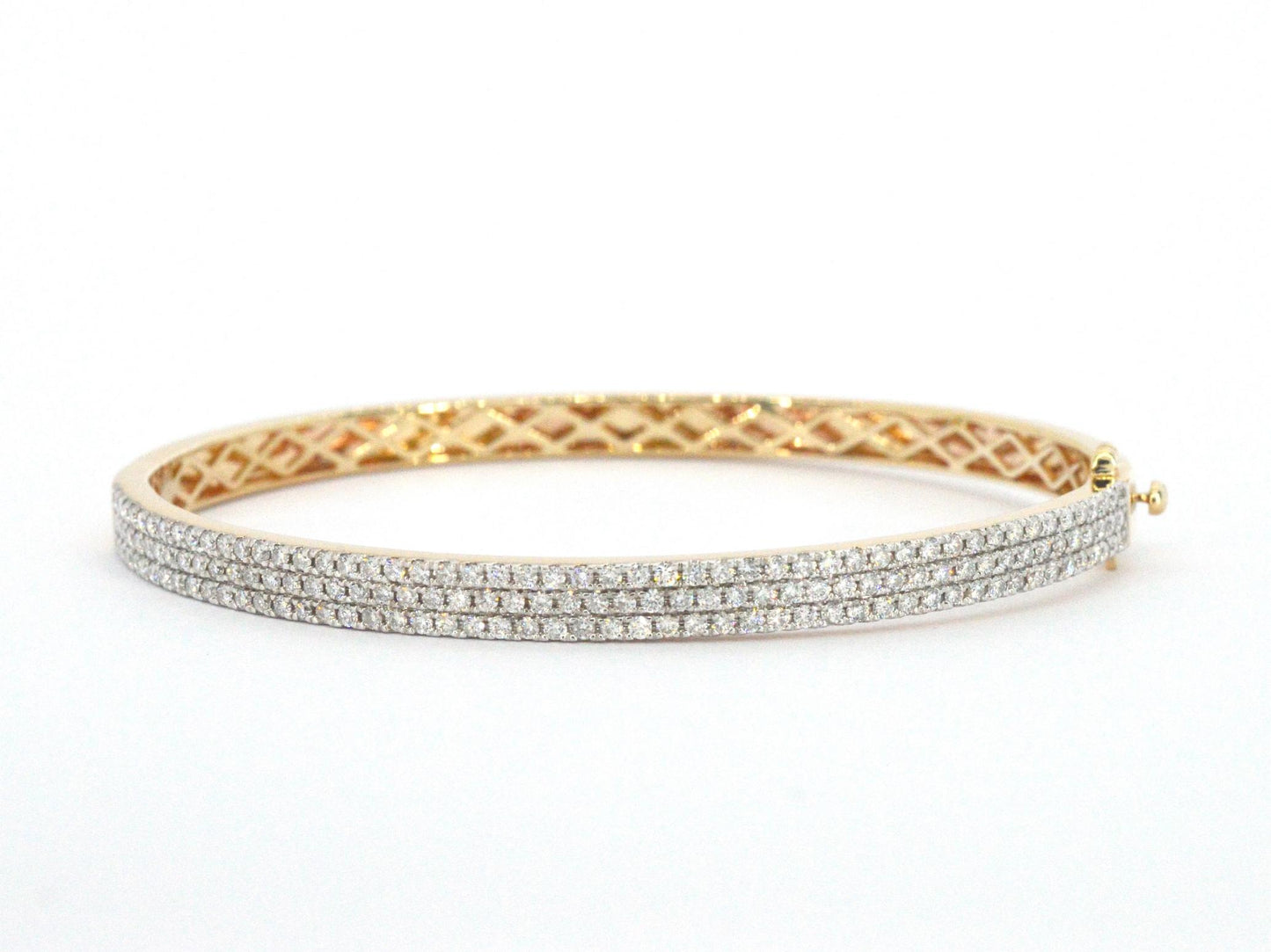 Gouden vaste armband met briljant geslepen diamant 2521-6