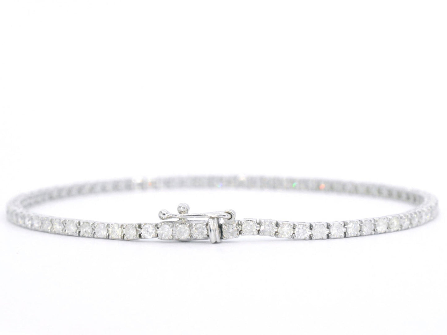 Witgouden armband met diamanten 2.30 carat