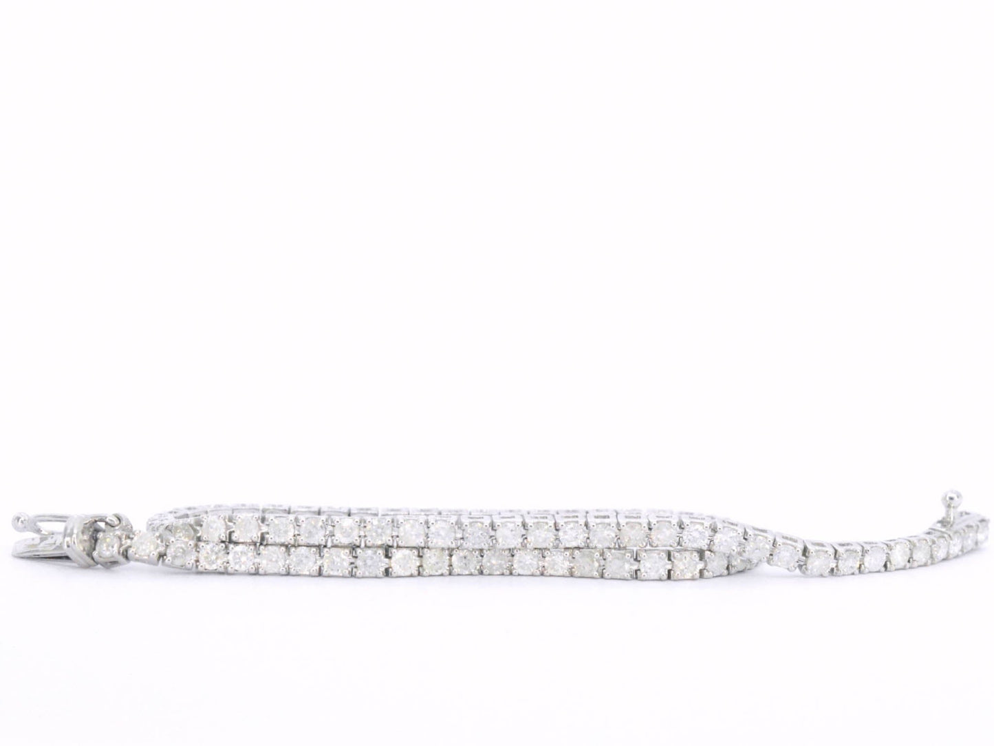 Witgouden armband met diamanten 2.30 carat