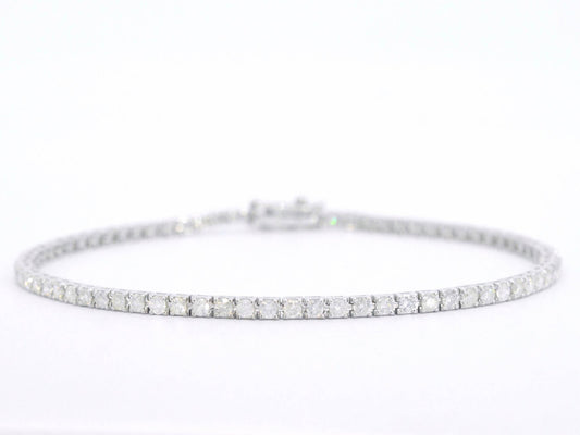 Witgouden armband met diamanten 2.30 carat
