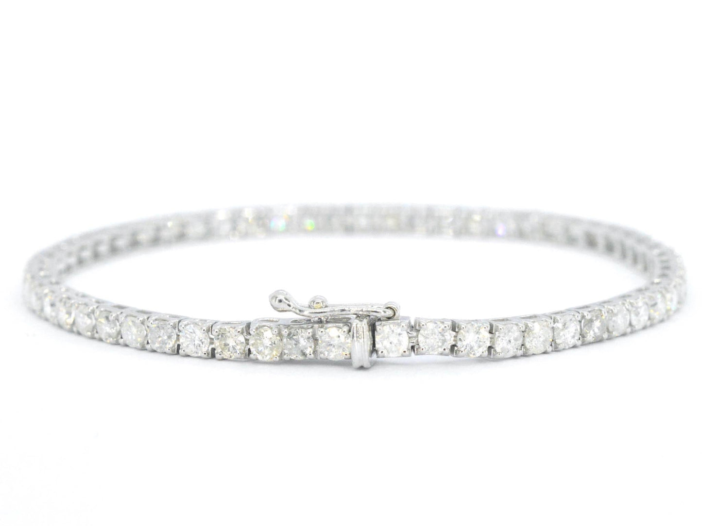 Witgouden armband met diamanten 5.40 carat