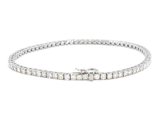 Witgouden armband met diamanten 3.50 carat