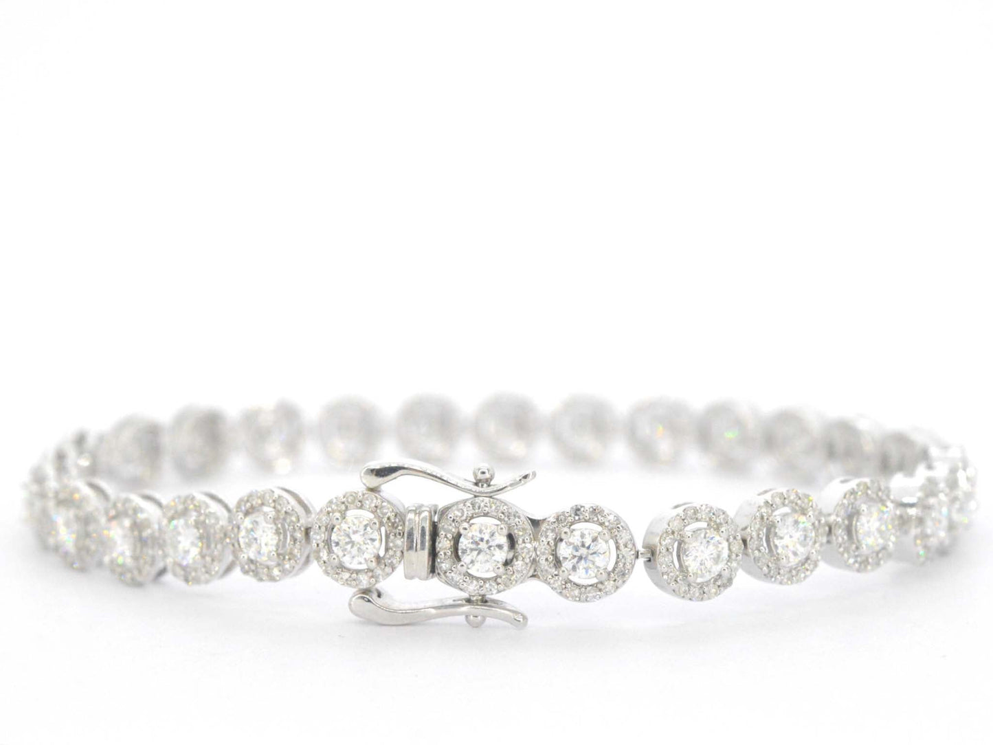 Witgouden armband met diamanten en briljanten 5.50 carat