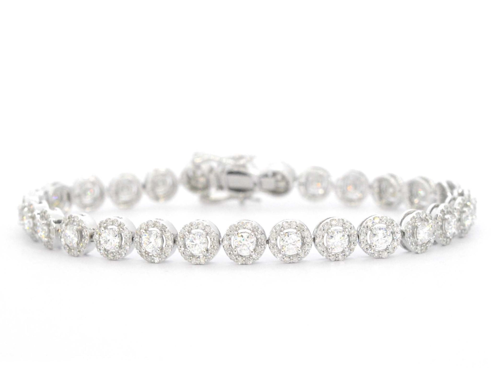 Witgouden armband met diamanten en briljanten 5.50 carat