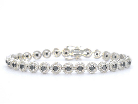 Witgouden armband met diamanten en briljanten 5.80 carat