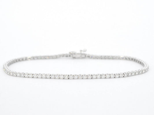 Witgouden armband met diamanten 1.20 carat