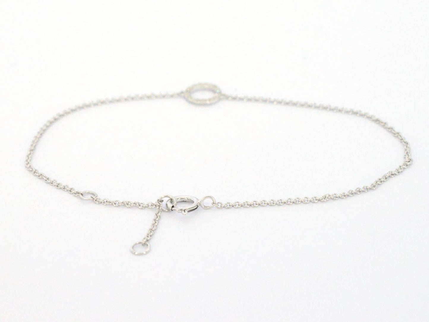 Witgouden armband met diamant 2608-1