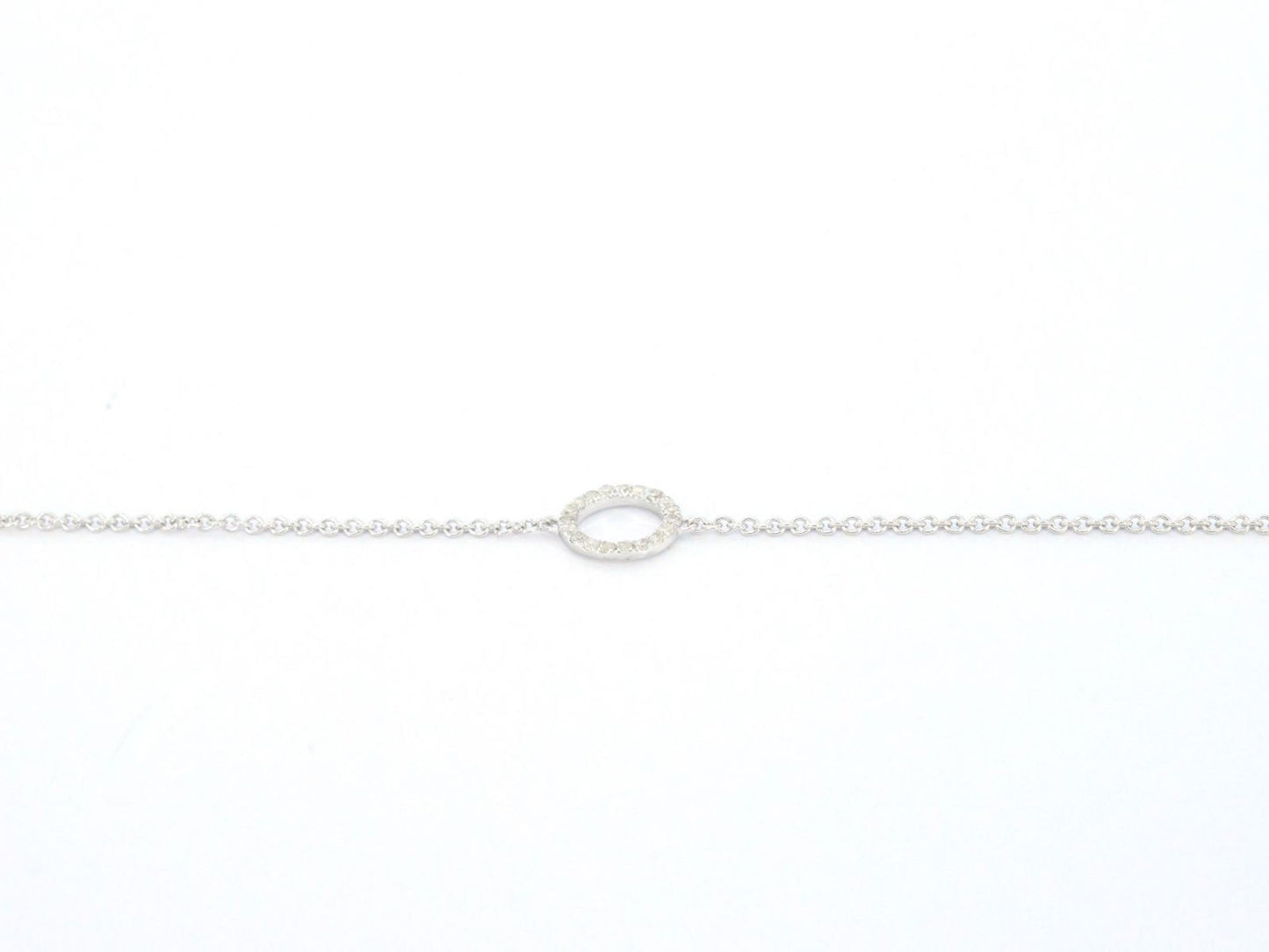 Witgouden armband met diamant 2608-3