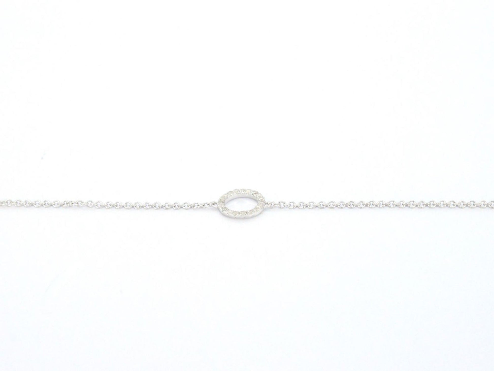 Witgouden armband met diamant 2608-3