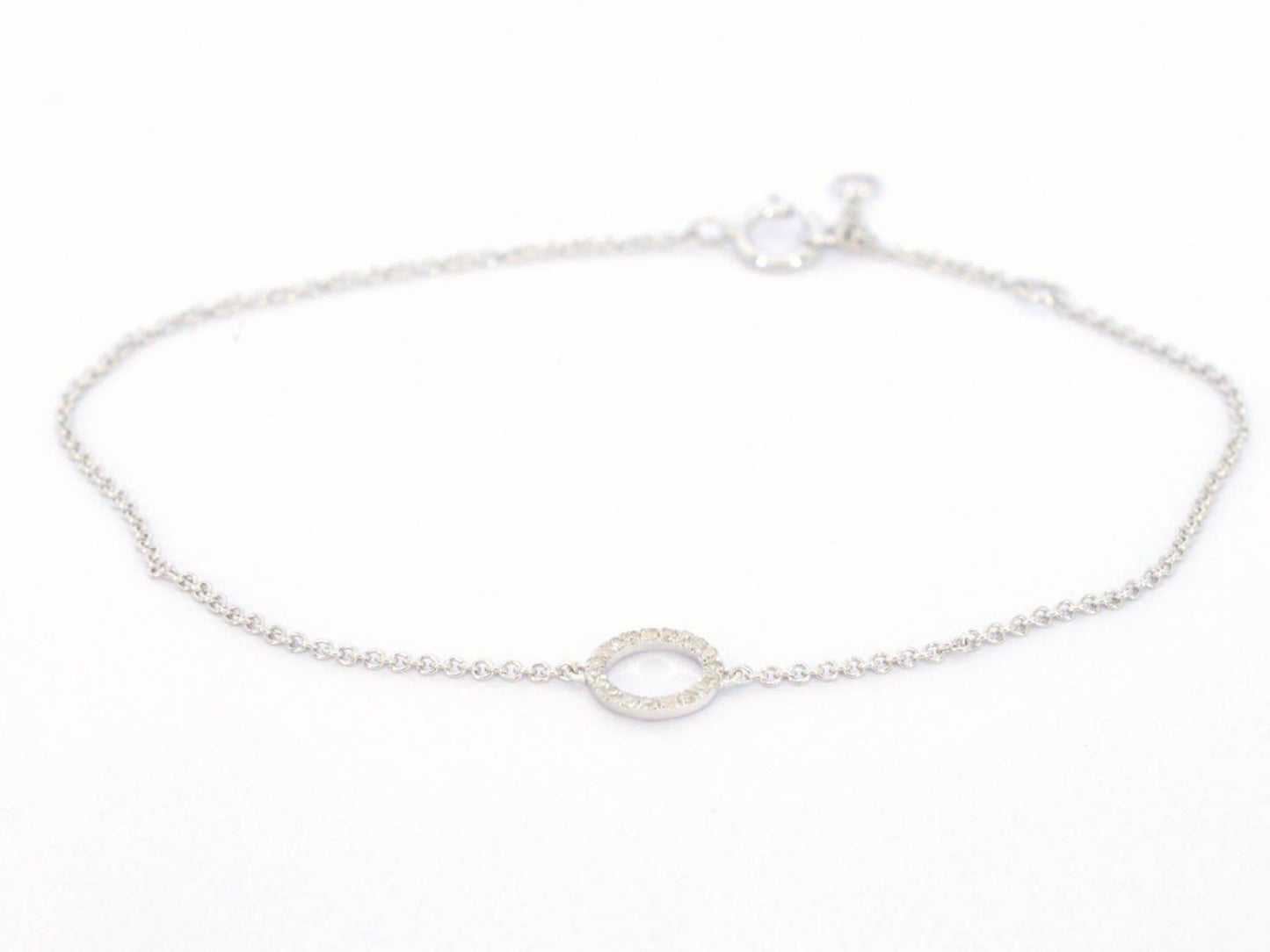 Witgouden armband met diamant 2608-5