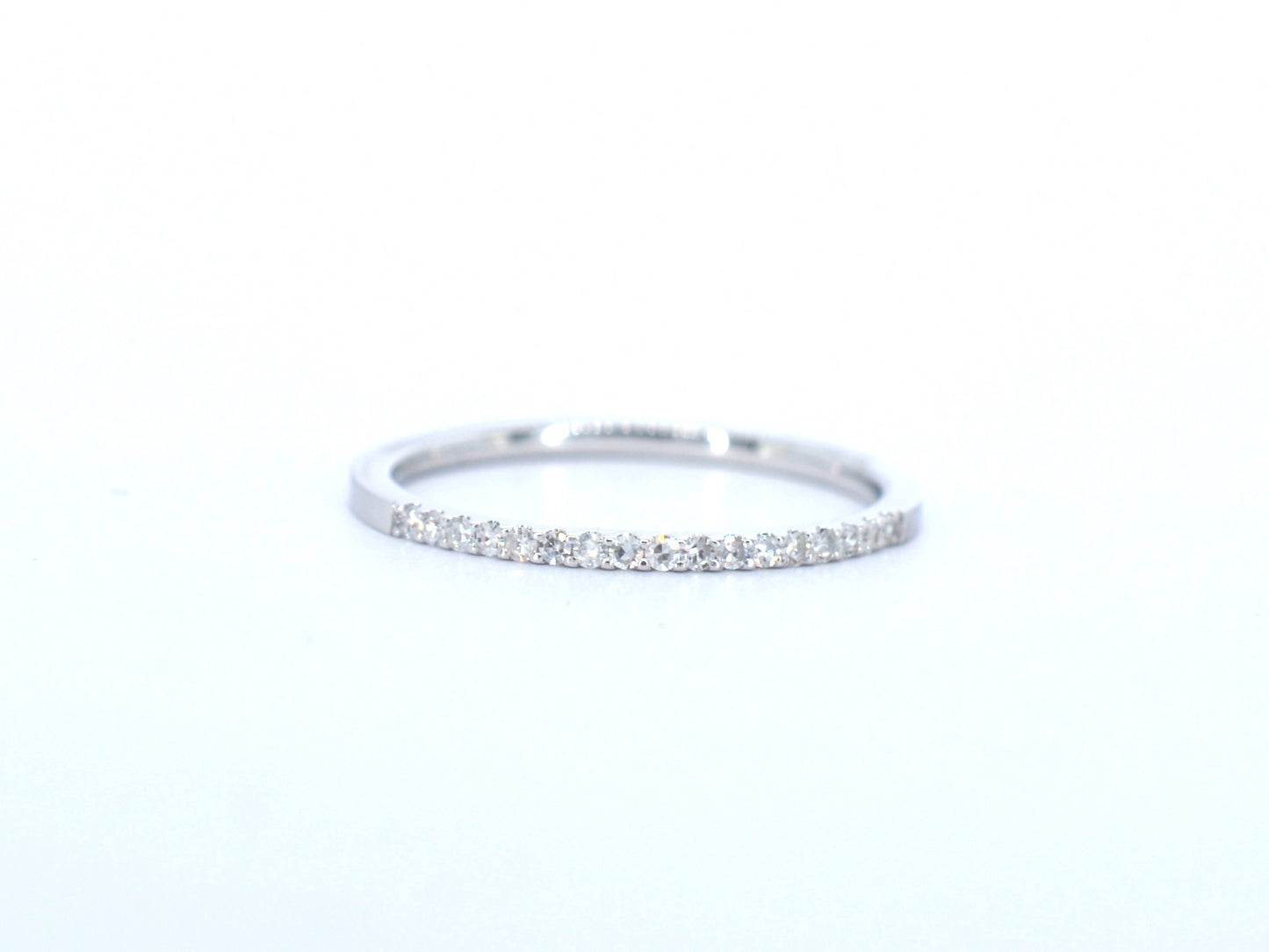 White gold ring with diamonds