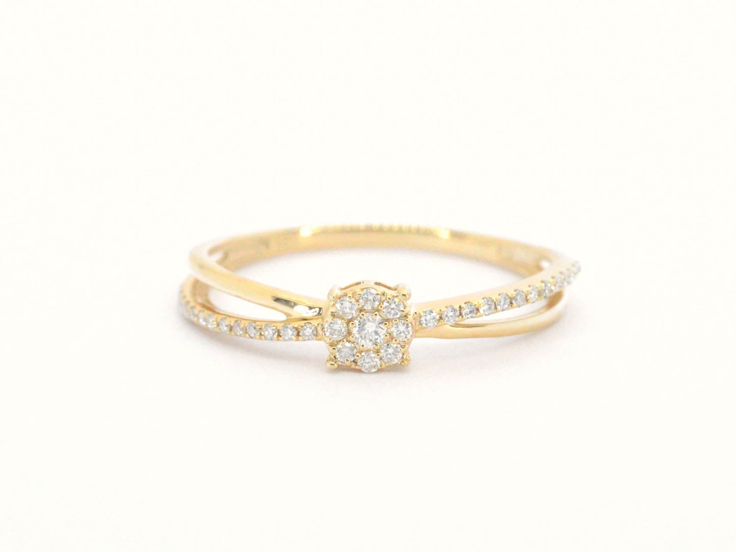 Gouden ring met diamanten 2628-4