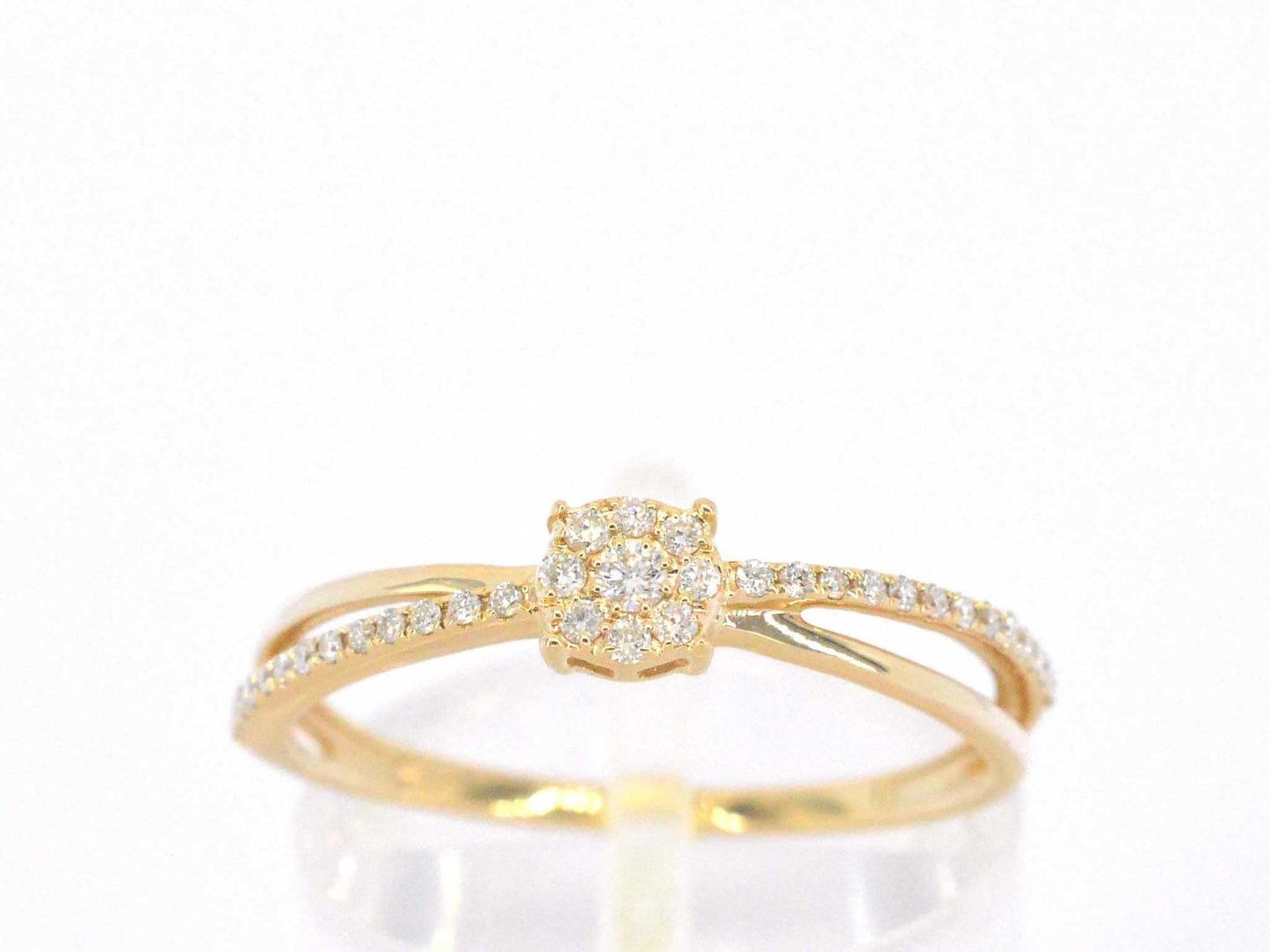 Gouden ring met diamanten 2628-8