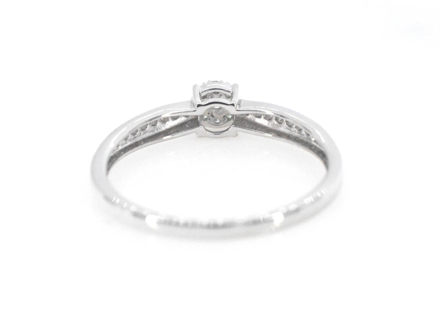 Witgouden ring met diamanten