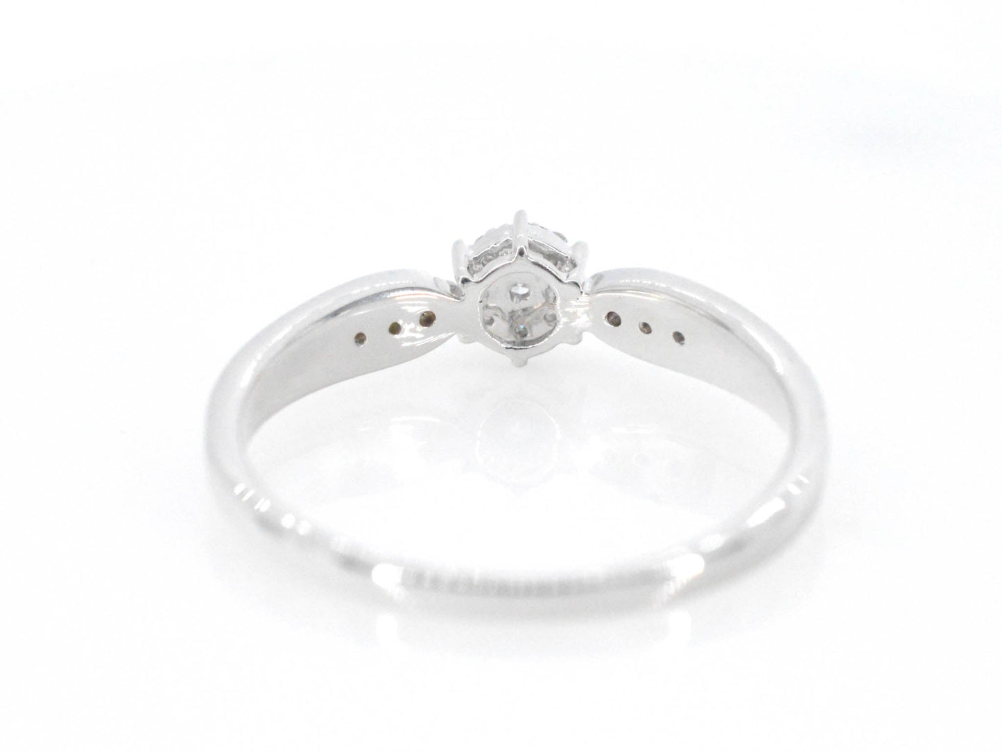Witgouden ring met diamanten