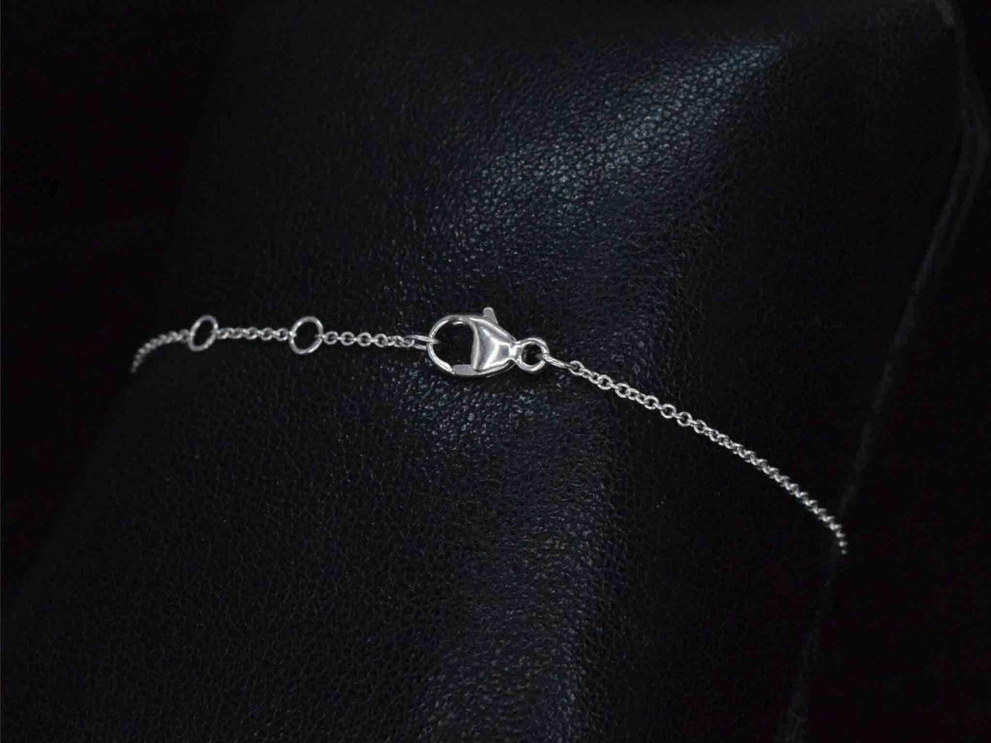 Witgouden armband met diamant