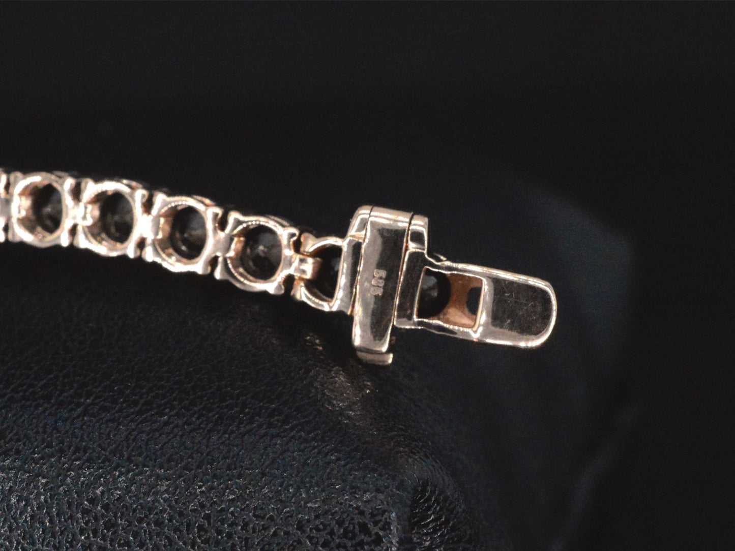 Rosegouden armband met 16.00 carat zwarte Briljant geslepen diamanten