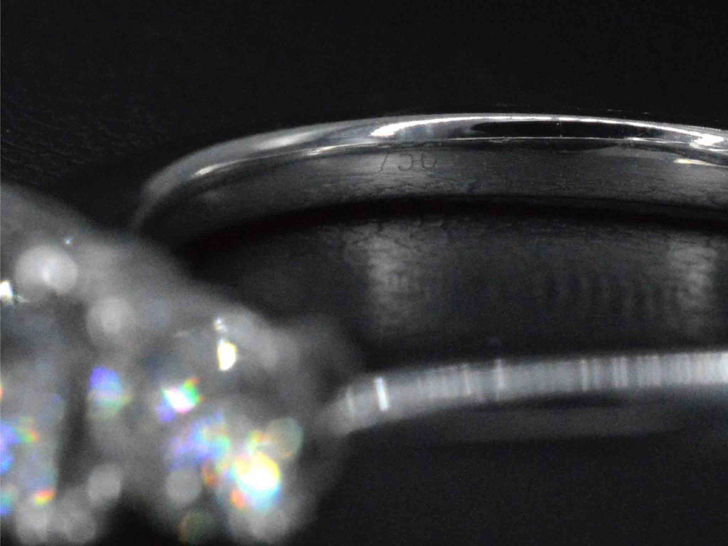Witgouden trinity ring met 1.40 carat briljanten