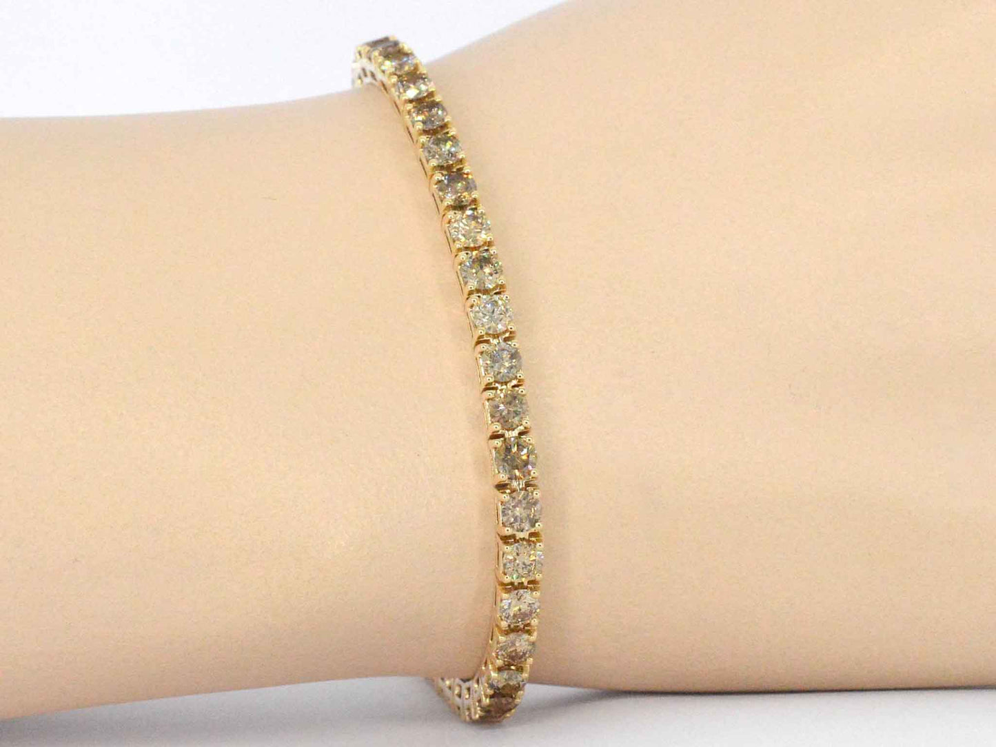 Gouden armband met diamanten 8.80 carat