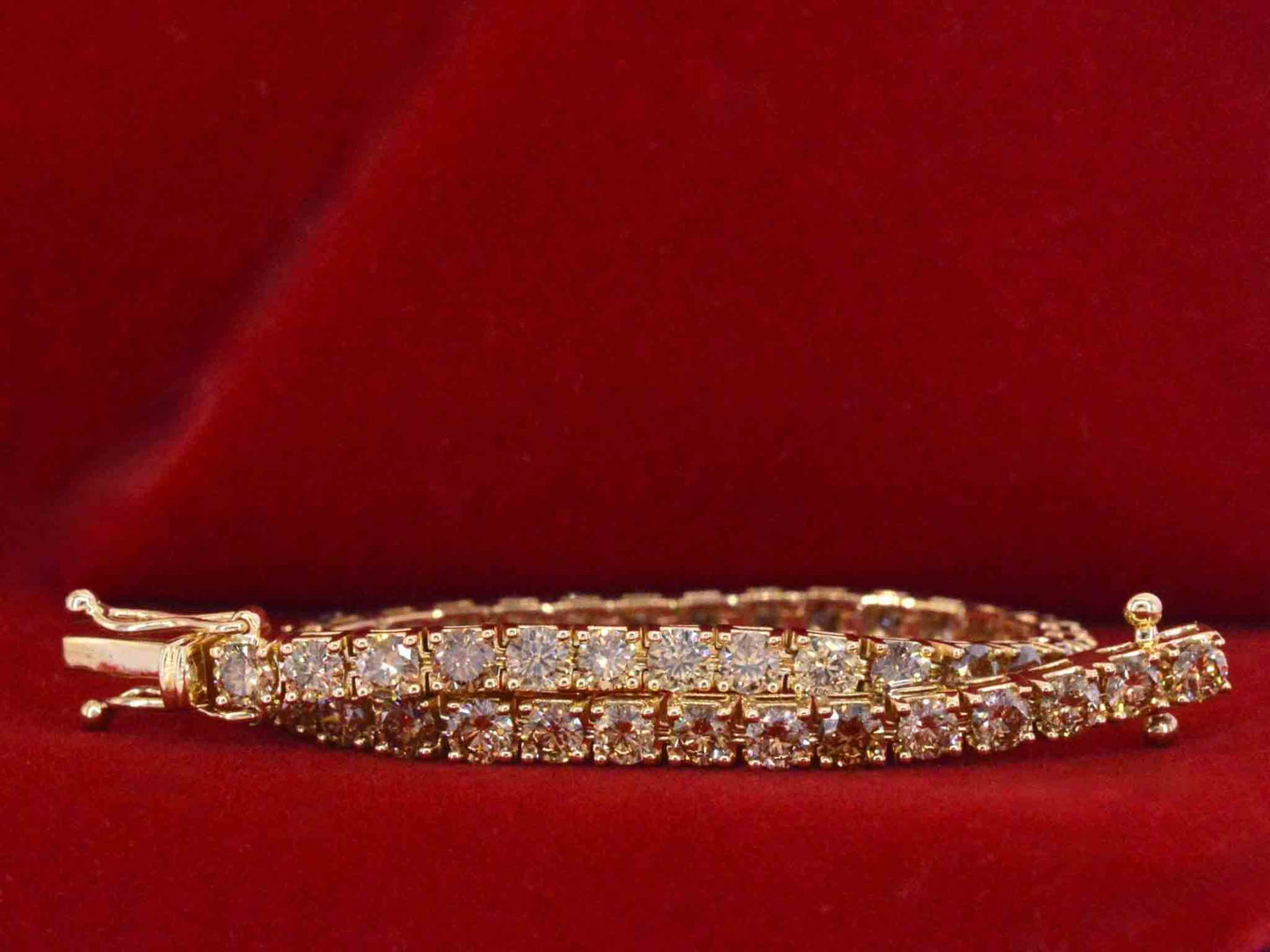 Gouden armband met diamanten 8.80 carat