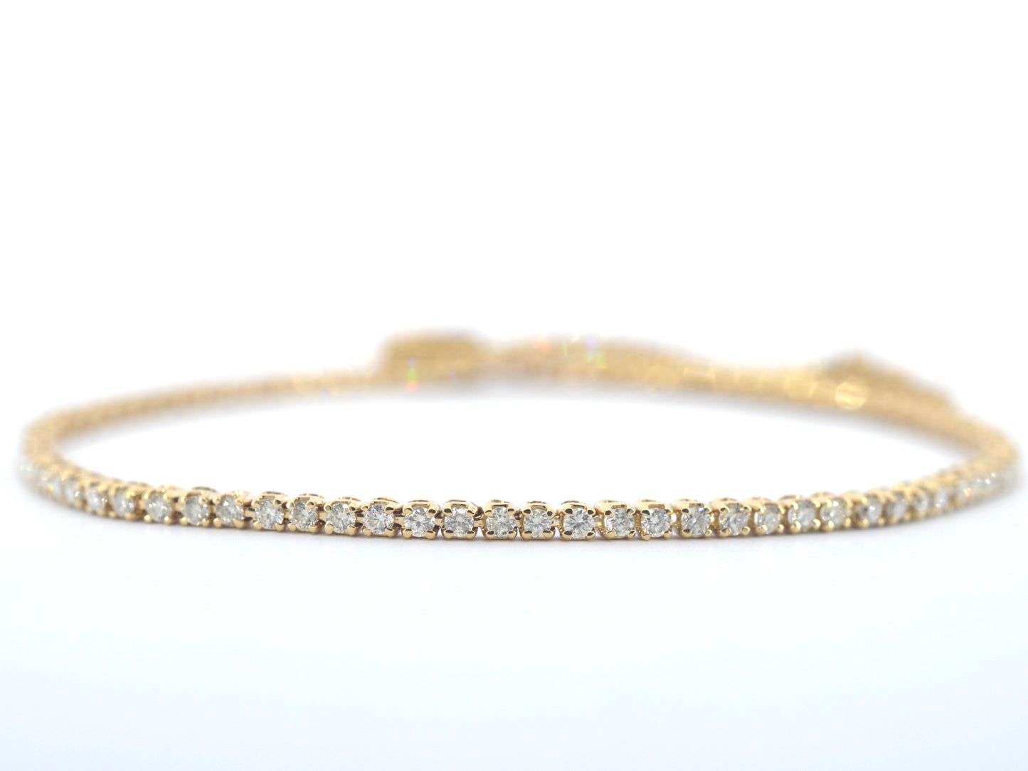 Gouden tennisarmband met diamanten 1.00 carat